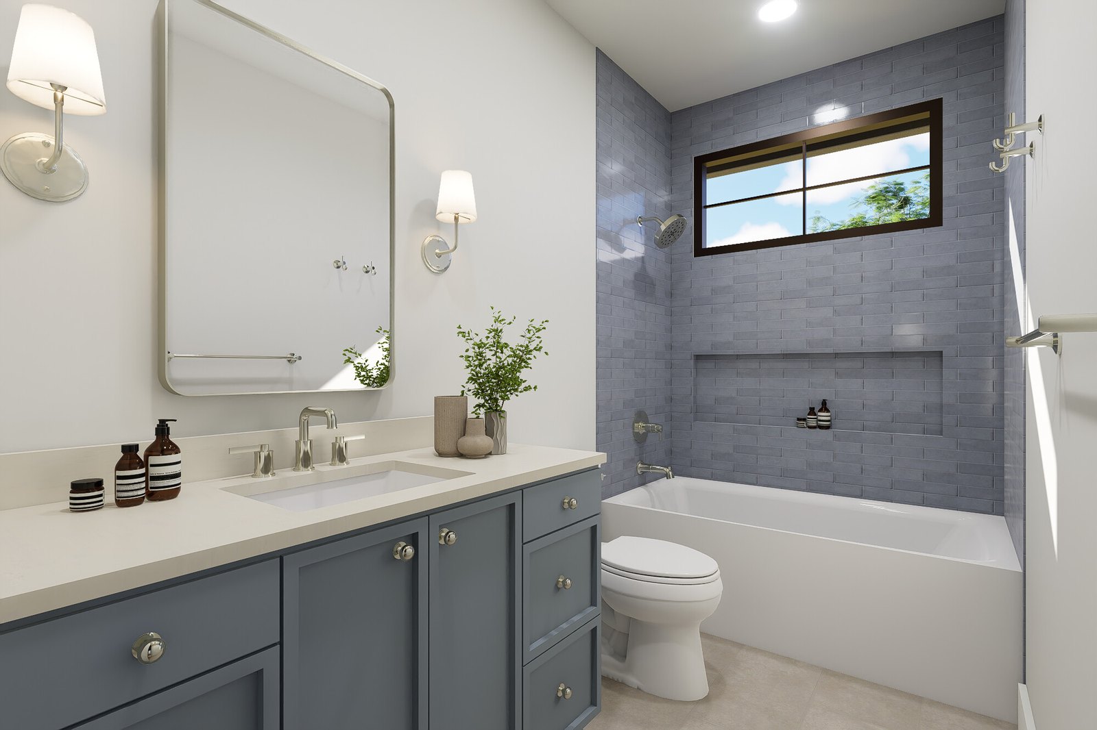 Upstairs Bath Rendering